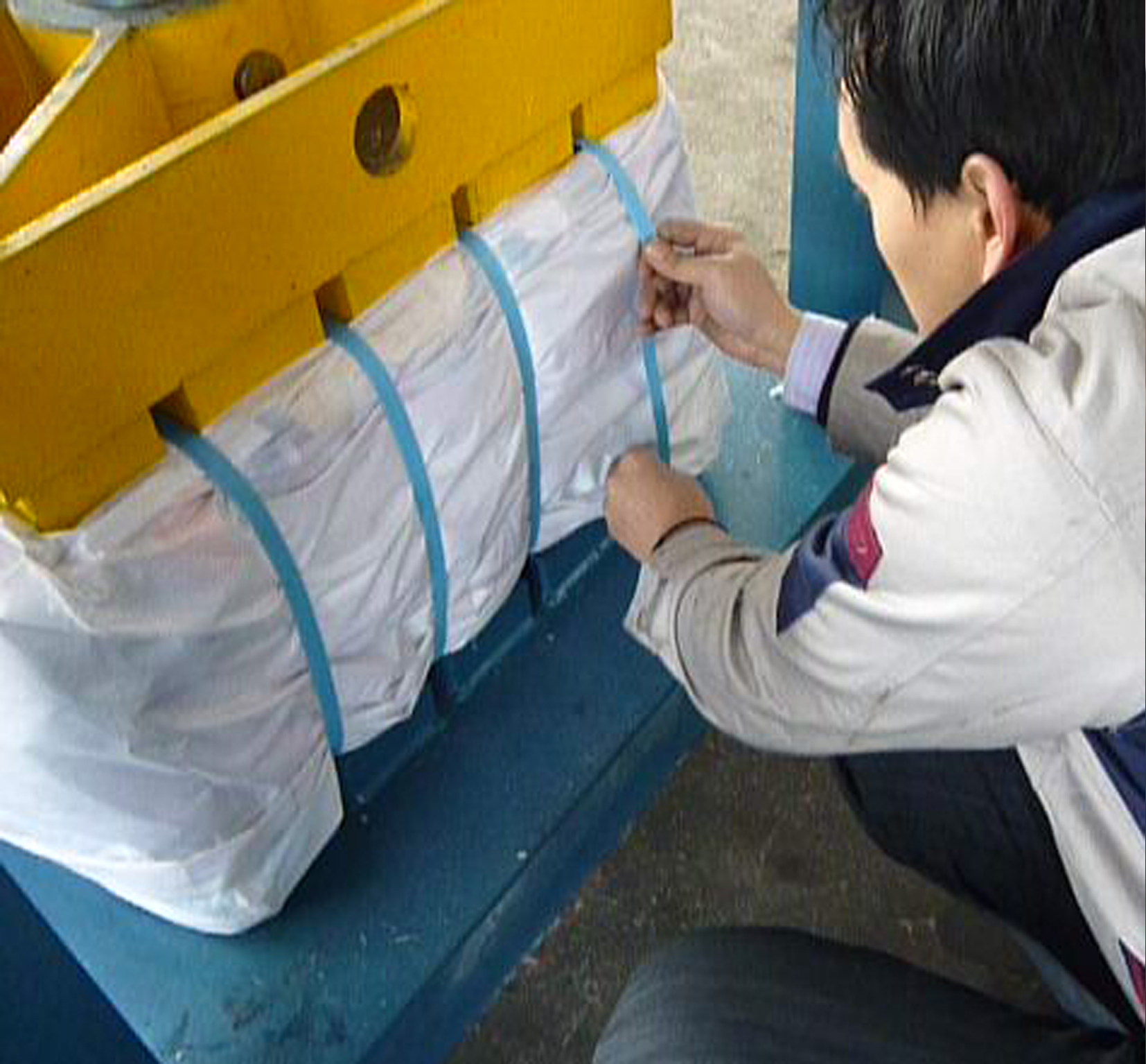 Presse A Dispositif De Levage De Sinobaler Presse Textile Presse Pour Habits Usages